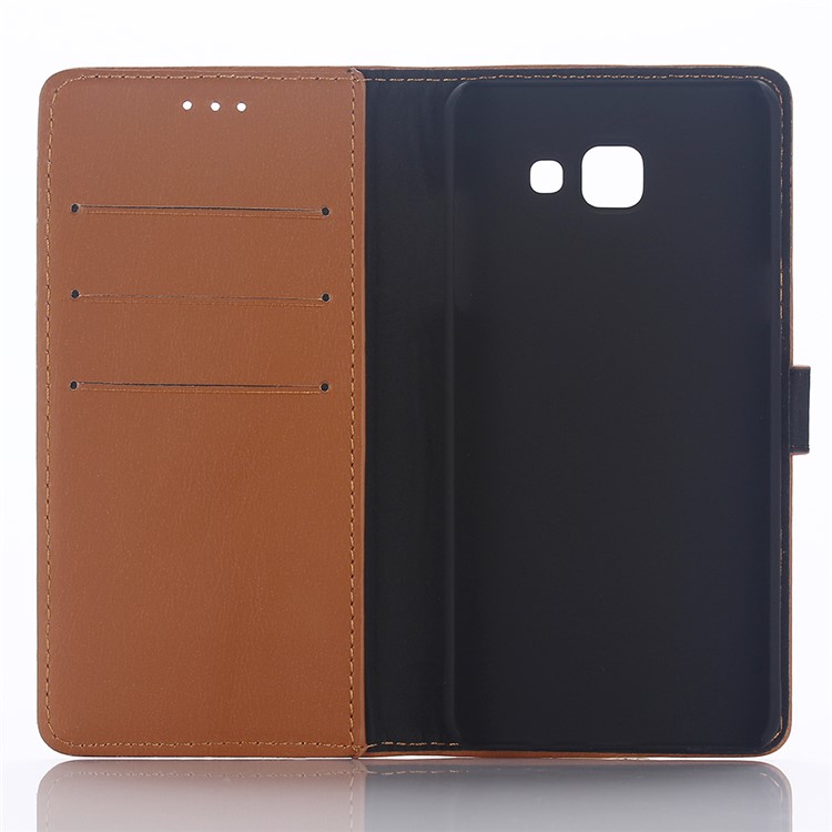Crazy Horse Card Holder Leather Case for Samsung Galaxy A5 SM-A510F (2016) - Brown-3