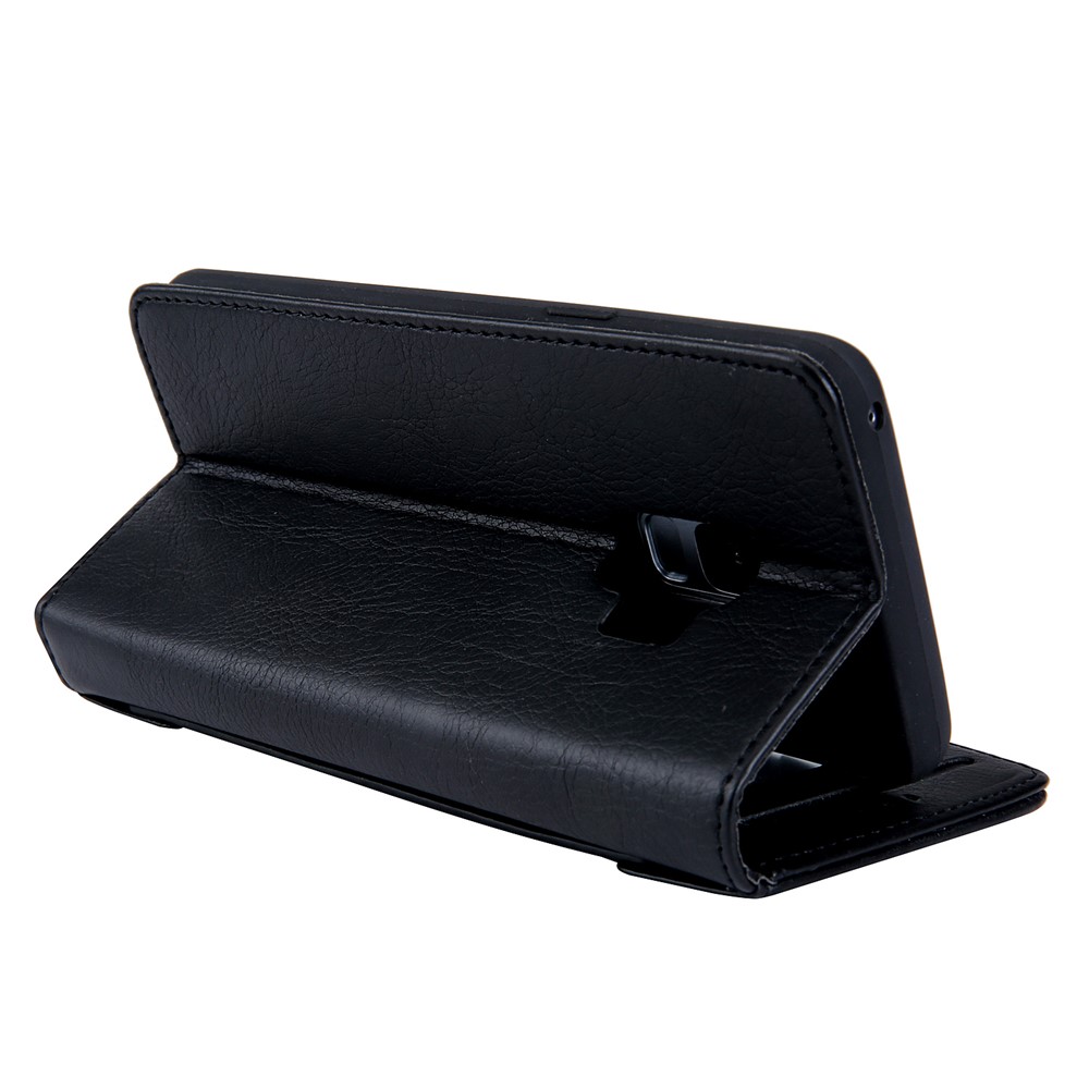 CMAI2 PU Leather Card Slots Mobile Casing for Samsung Galaxy S9 G960 - Black-4