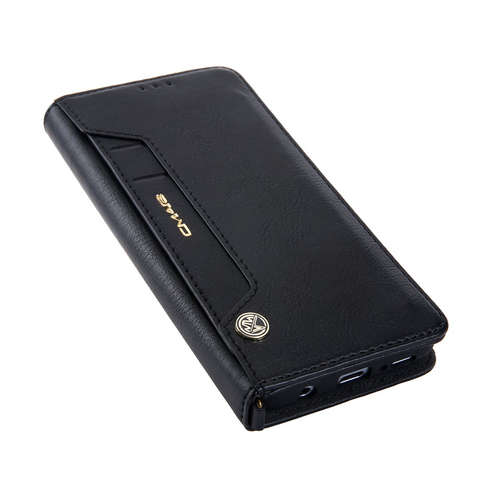 CMAI2 PU Leather Card Slots Mobile Casing for Samsung Galaxy S9 G960 - Black-6