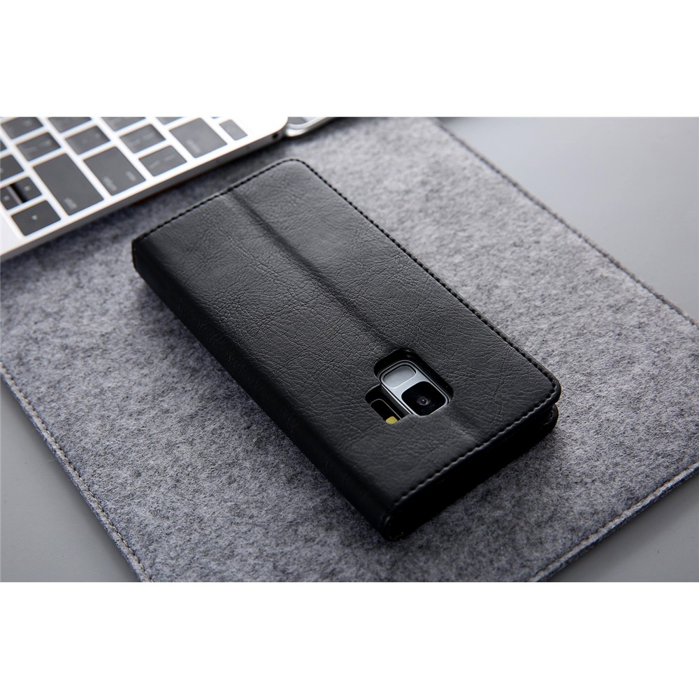 CMAI2 PU Leather Card Slots Mobiles Gehäuse Für Samsung Galaxy S9 G960 - Schwarz