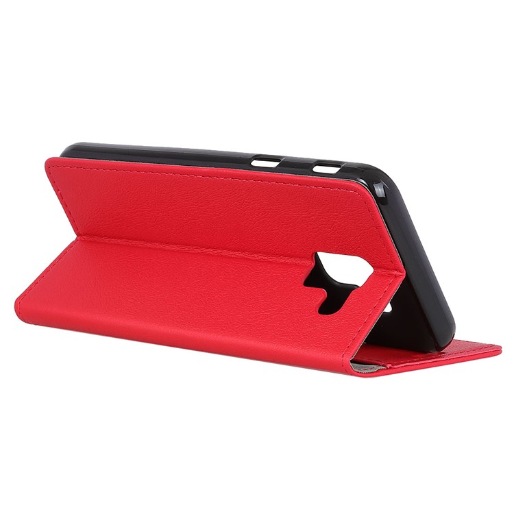 PU Leather Wallet Mobile Phone Shell for Samsung Galaxy J6 (2018) - Red-9