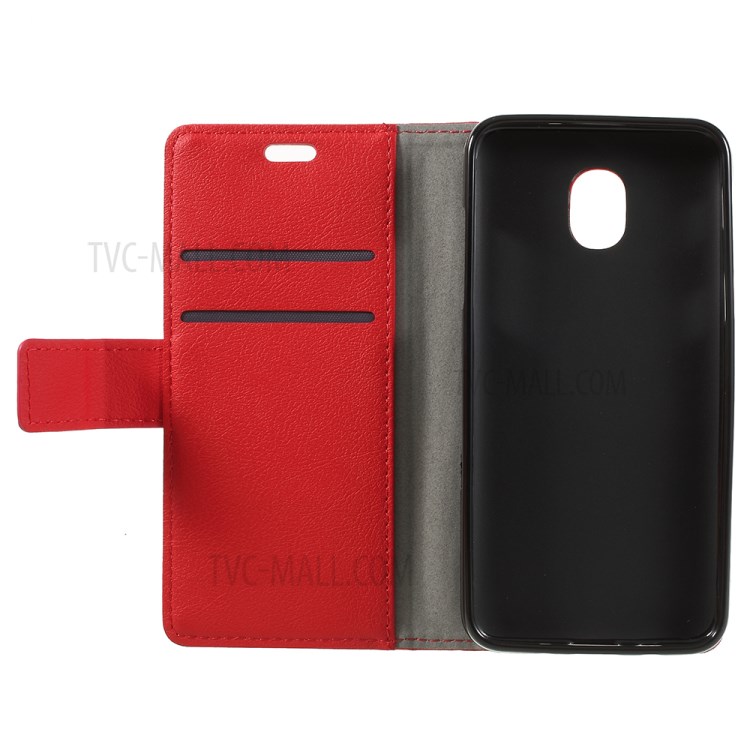 PU Leather Wallet Mobile Phone Shell for Samsung Galaxy J6 (2018) - Red-11