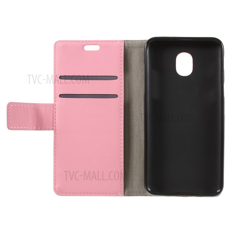 Wallet Leather Flip Stand Cell Phone Case for Samsung Galaxy J6 (2018) - Pink-11