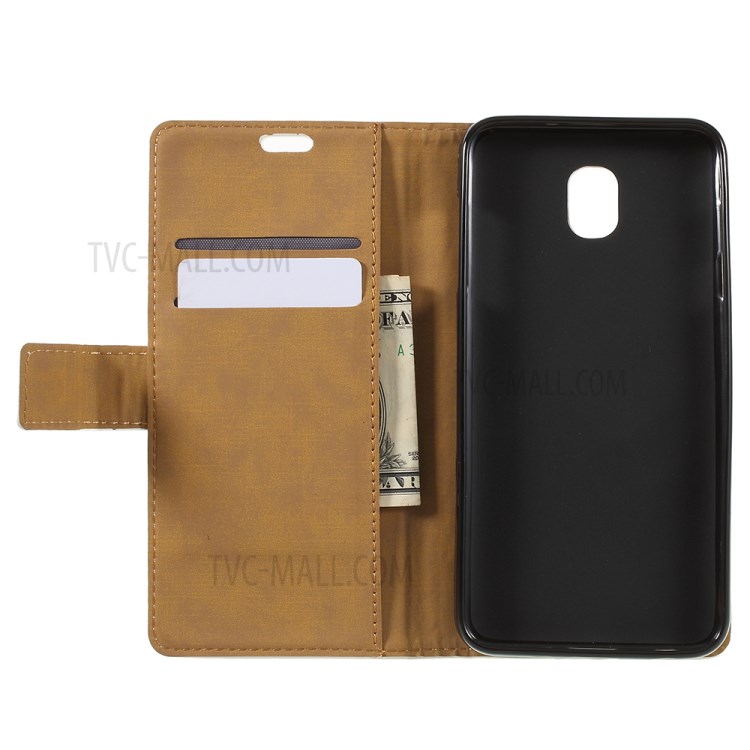 Patterned Printing Magnetic Wallet Leather Stand Shell for Samsung Galaxy J6 (2018) - Tiger Pattern-10