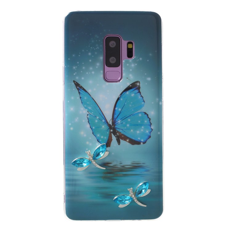 

Rhinestone Decor Butterfly Pattern TPU Phone Case for Samsung Galaxy S9+ G965