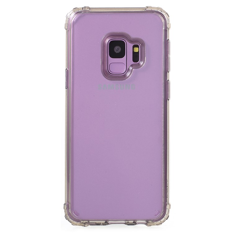 IPAKY Clear PC and TPU Hybrid Shockproof Case for Samsung Galaxy S9 G960 - Grey-2