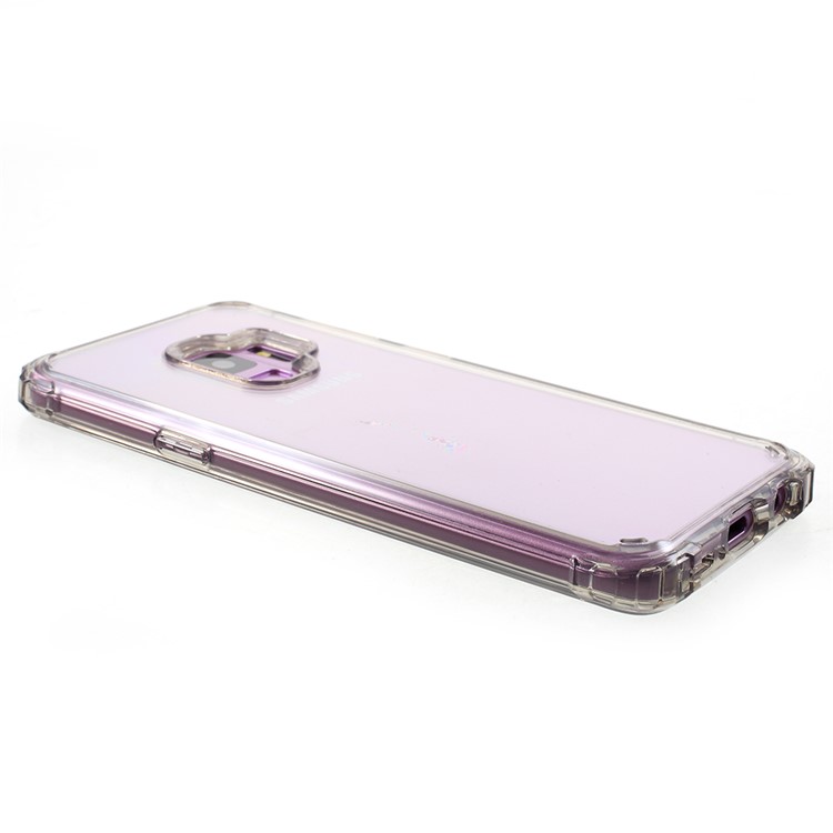 IPAKY Clear PC and TPU Hybrid Shockproof Case for Samsung Galaxy S9 G960 - Grey-3