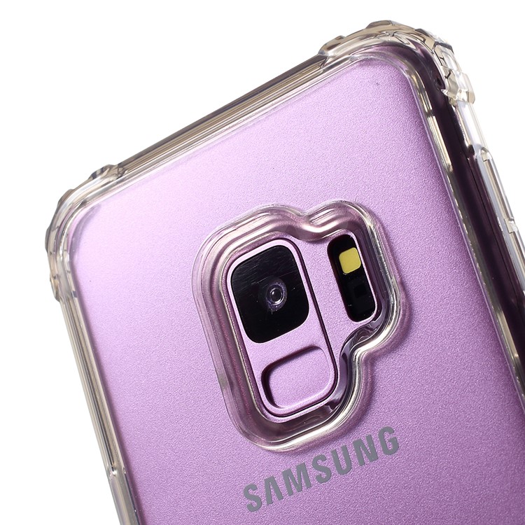 IPAKY Clear PC and TPU Hybrid Shockproof Case for Samsung Galaxy S9 G960 - Grey-4