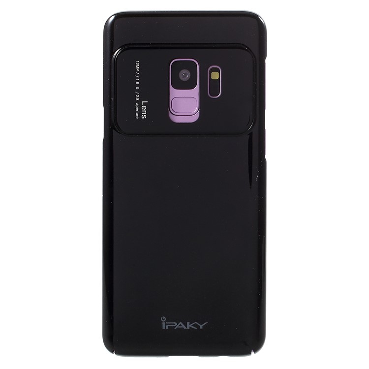 IPAKY Tempered Glass + PC Hybrid Back Case for Samsung Galaxy S9 G960 - Black-2