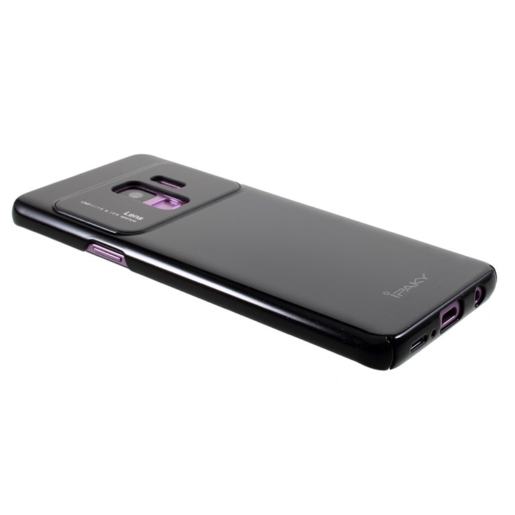IPAKY Tempered Glass + PC Hybrid Back Case for Samsung Galaxy S9 G960 - Black-3