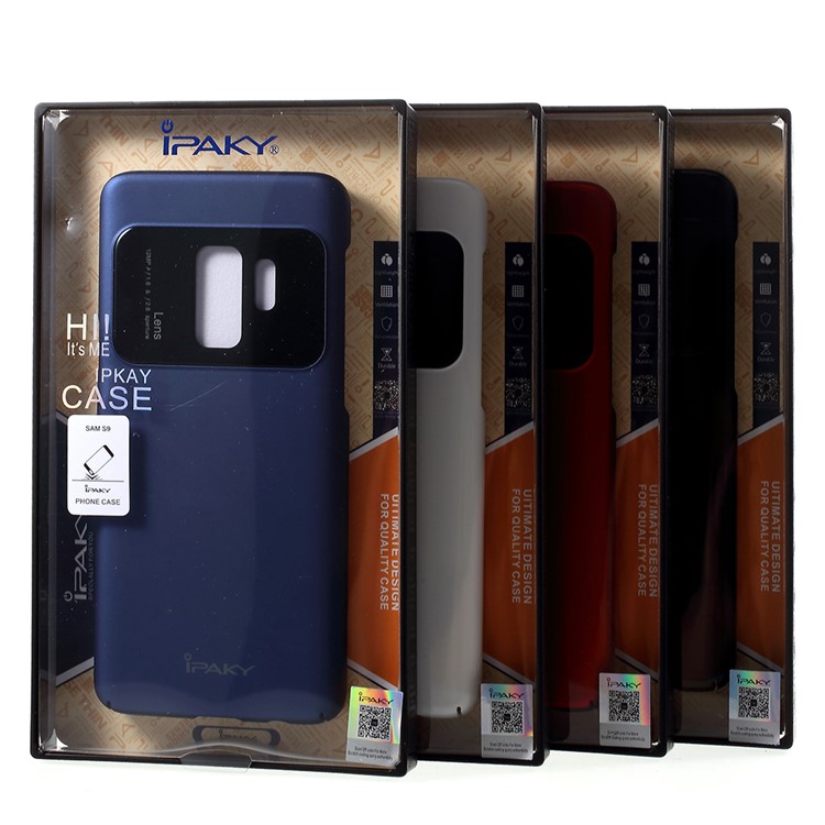 IPAKY Tempered Glass + PC Hybrid Back Case for Samsung Galaxy S9 G960 - Black-7