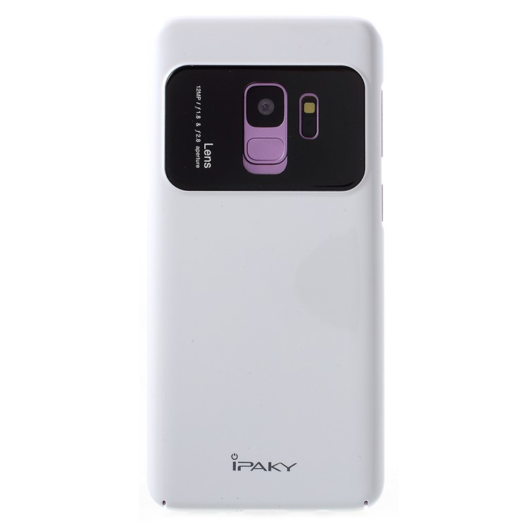 IPAKY Tempered Glass + PC Hybrid Protective Cover for Samsung Galaxy S9 G960 - White-1