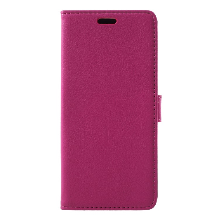 

Litchi Skin PU Leather Wallet Case for Samsung Galaxy A6 (2018) - Rose