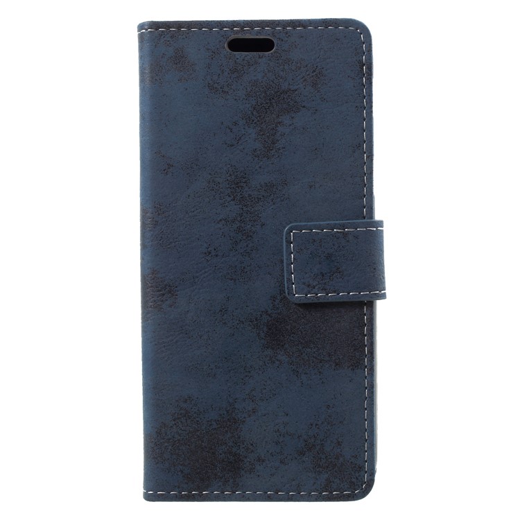 

Vintage Style PU Leather Cover with Stand for Samsung Galaxy A6 (2018) - Blue, Galaxy A6 (2018)