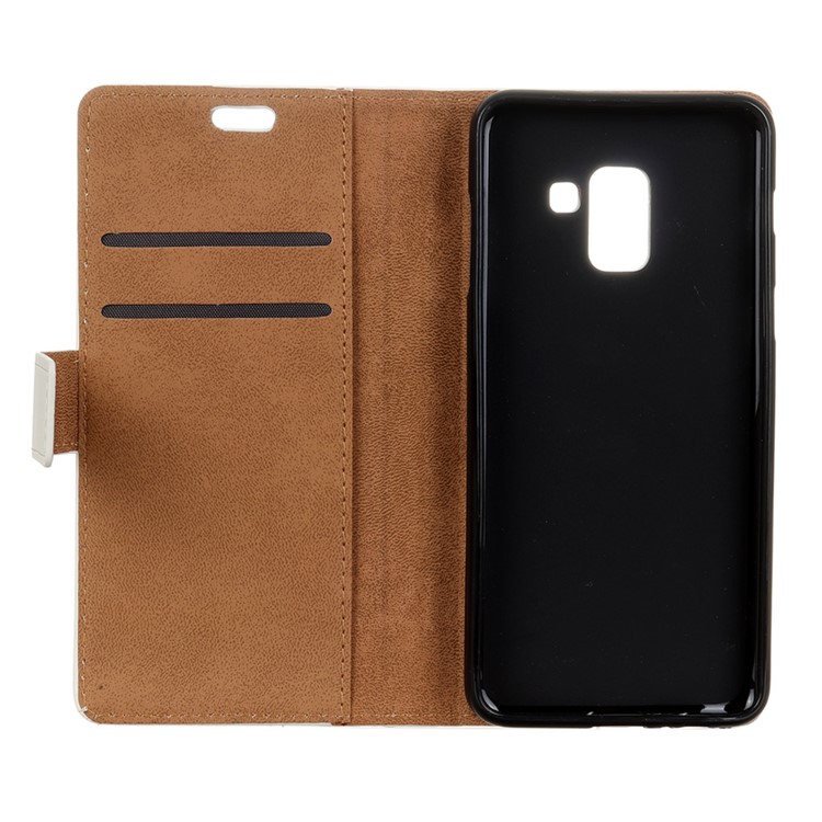 For Samsung Galaxy A6 (2018) Pattern Printing Wallet Leather Stand Protection Case - Lovely Little Owls-4