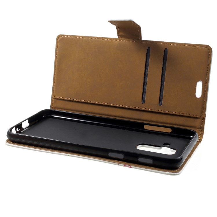 Patterned Leather Wallet Case for Samsung Galaxy A6 (2018) - Flowered Tree-5