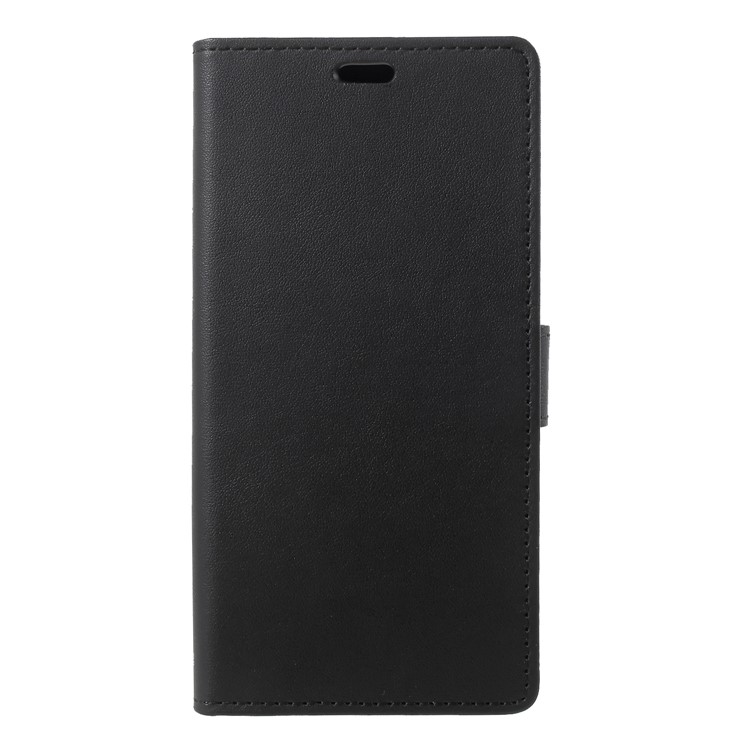 Wallet Stand PU Leather Protection Mobile Phone Case for Samsung Galaxy A6 Plus (2018) - Black-3