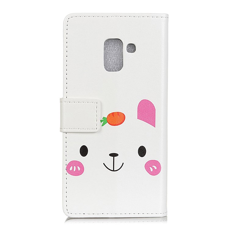 Pattern Printing Magnetic Leather Stand Cover for Samsung Galaxy A6 (2018) - Cartoon Pattern-2