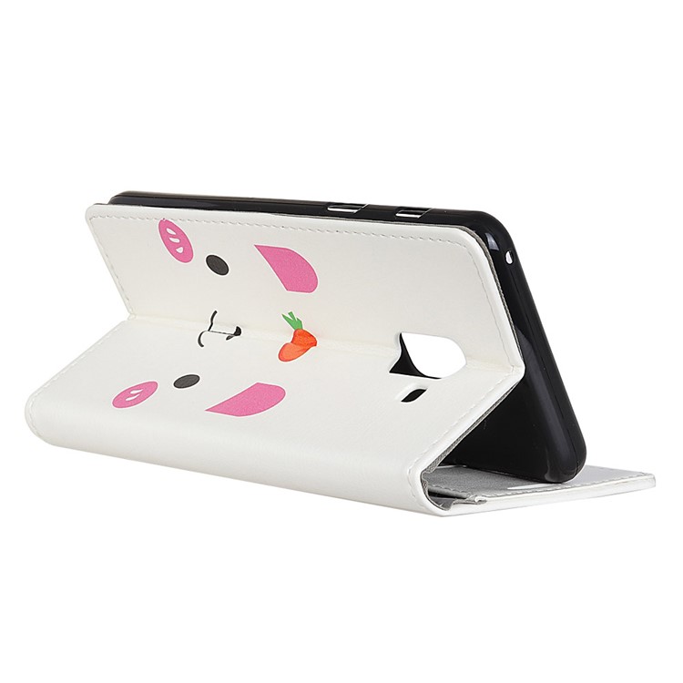 Pattern Printing Magnetic Leather Stand Cover for Samsung Galaxy A6 (2018) - Cartoon Pattern-3