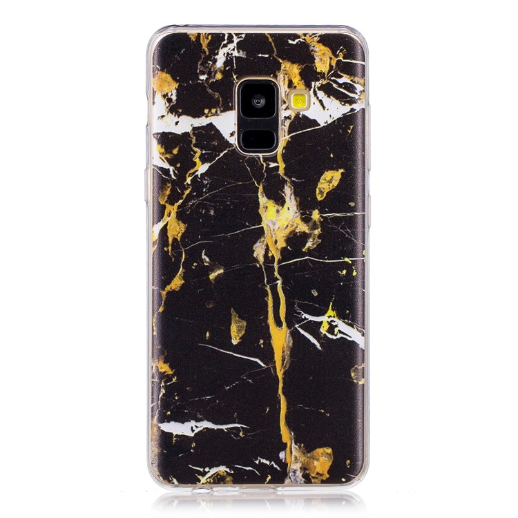 Pattern Printing TPU Soft Case for Samsung Galaxy A8 (2018) - Marble Texture-1