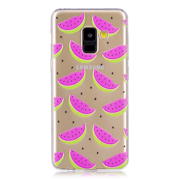 Pattern Printing TPU Cover for Samsung Galaxy A8 (2018) - Watermelon-1