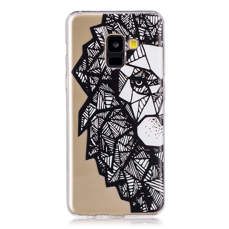 Pattern Printing TPU Protection Case for Samsung Galaxy A8 (2018) - Abstract Animal-1