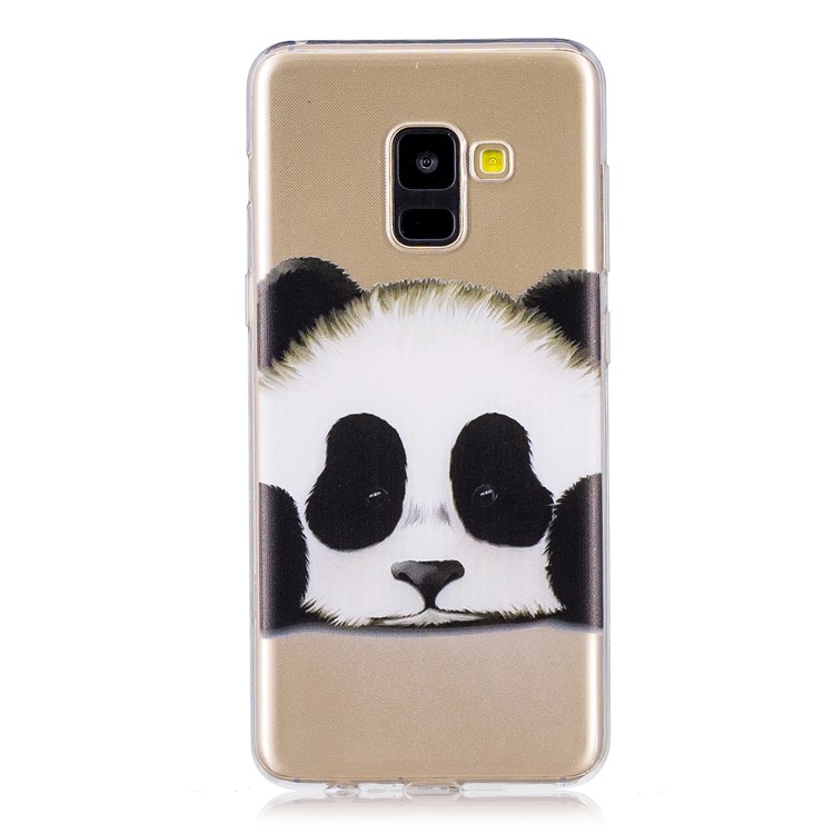 Pattern Printing TPU Case Accessory for Samsung Galaxy A8 (2018) - Panda-1