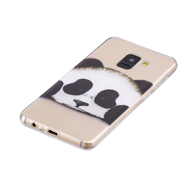 Pattern Printing TPU Case Accessory for Samsung Galaxy A8 (2018) - Panda-2