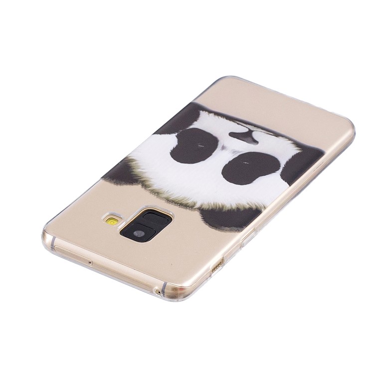 Pattern Printing TPU Case Accessory for Samsung Galaxy A8 (2018) - Panda-3