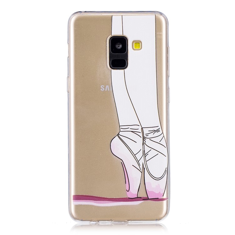Patterned TPU Case for Samsung Galaxy A8 (2018) - Ballet Dancer-1