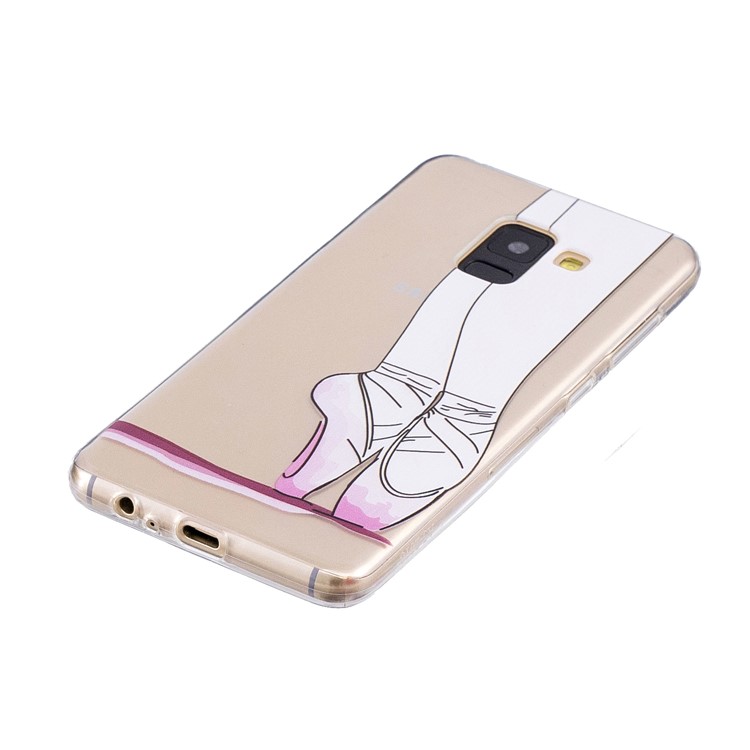 Patterned TPU Case for Samsung Galaxy A8 (2018) - Ballet Dancer-2