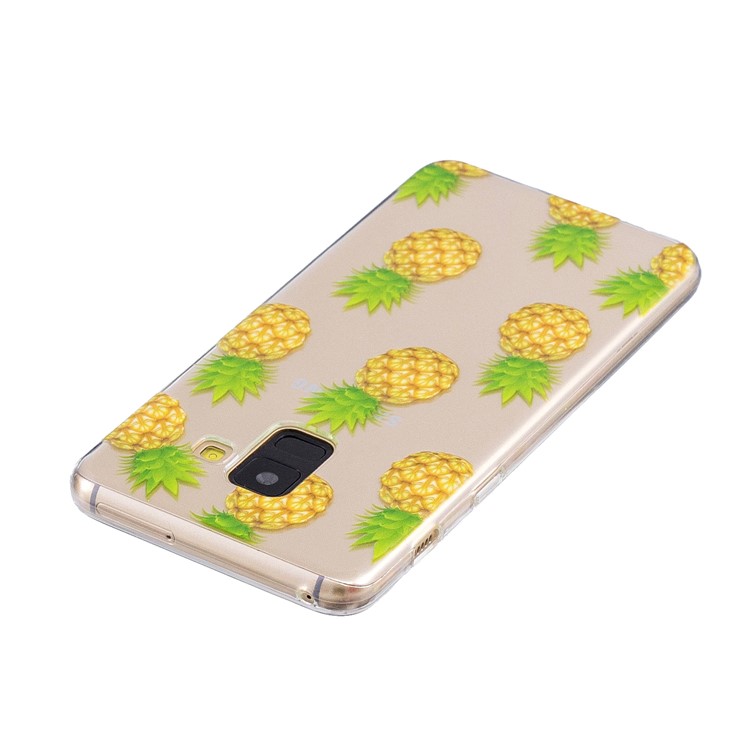 Pattern Printing Soft TPU Mobile Cover for Samsung Galaxy A8 (2018) - Pineapples-3