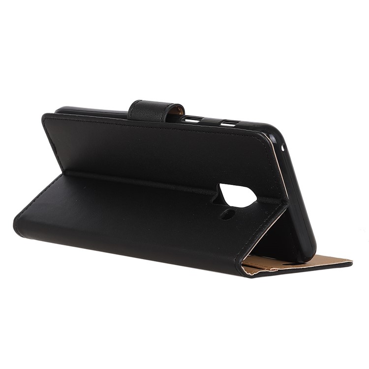 Wallet Leather Stand Case for Samsung Galaxy A6+ (2018) - Black-4