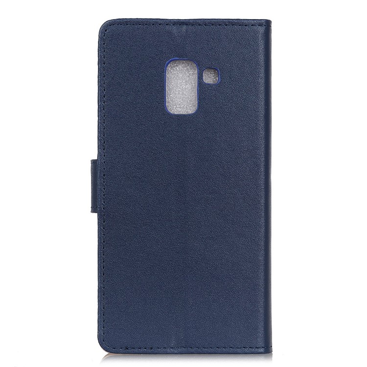 Magnetic Leather Stand Cover for Samsung Galaxy A6+ (2018) - Blue-4