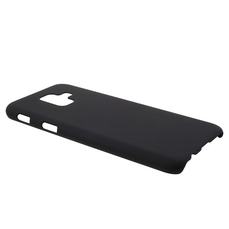 For Samsung Galaxy A6 (2018) Rubberized Hard PC Protective Back Casing - Black-3