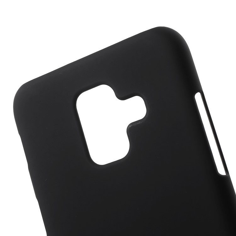 For Samsung Galaxy A6 (2018) Rubberized Hard PC Protective Back Casing - Black-5