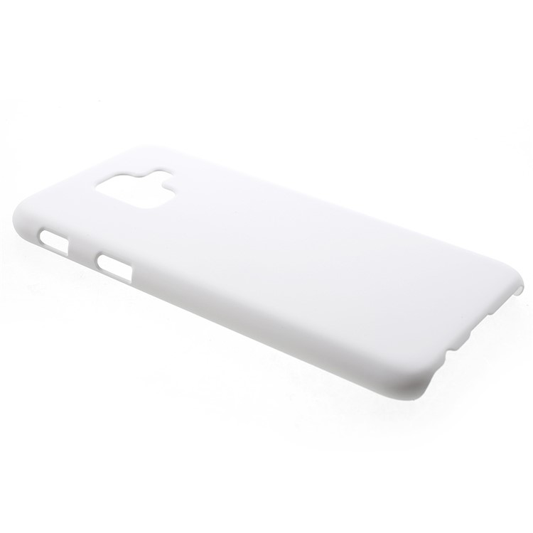 For Samsung Galaxy A6 (2018) Rubberized Hard PC Protective Back Cover - White-2