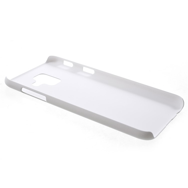 For Samsung Galaxy A6 (2018) Rubberized Hard PC Protective Back Cover - White-3