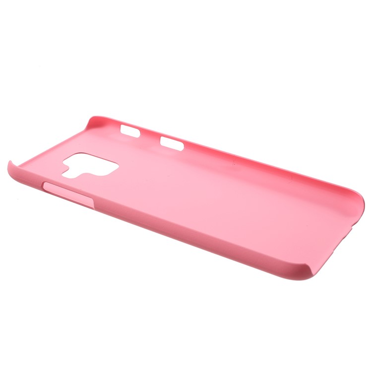 For Samsung Galaxy A6 (2018) Rubberized Hard PC Protective Back Shell - Pink-3