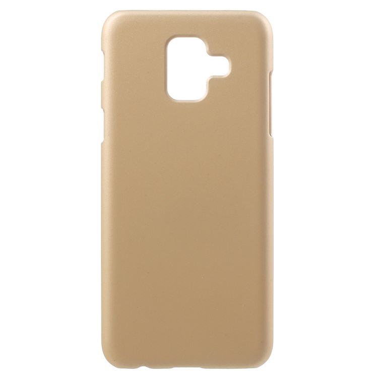 For Samsung Galaxy A6 (2018) Rubberized Hard PC Protective Back Phone Cover - Gold-1