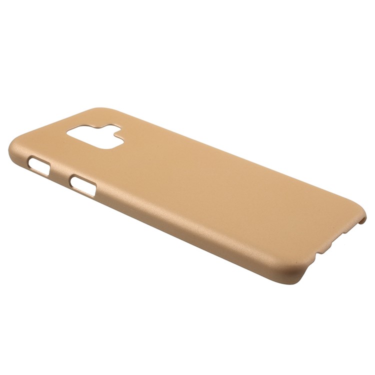 For Samsung Galaxy A6 (2018) Rubberized Hard PC Protective Back Phone Cover - Gold-2