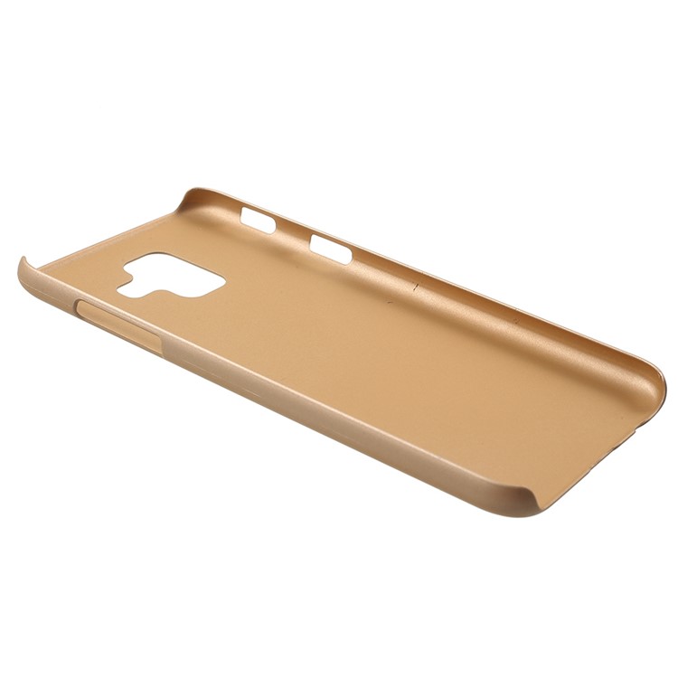 For Samsung Galaxy A6 (2018) Rubberized Hard PC Protective Back Phone Cover - Gold-3