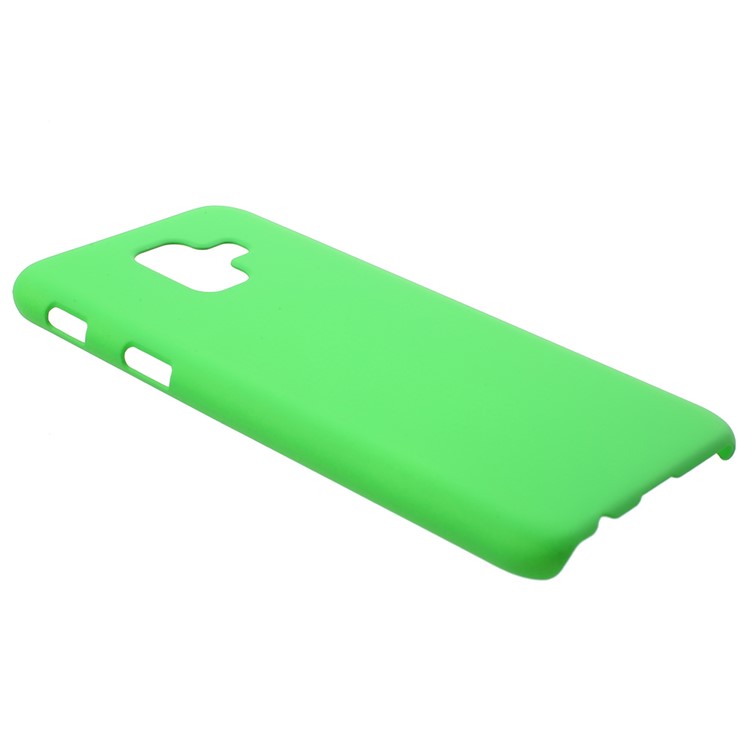 For Samsung Galaxy A6 (2018) Rubberized Hard PC Protective Back Phone Shell - Green-2