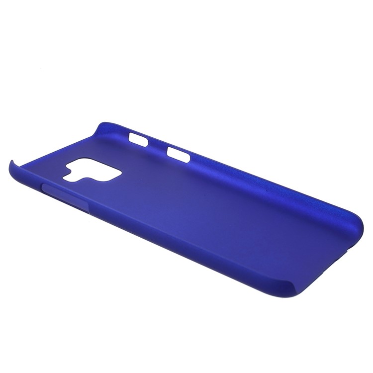 For Samsung Galaxy A6 (2018) Rubberized Hard PC Protective Back Mobile Cover - Dark Blue-3