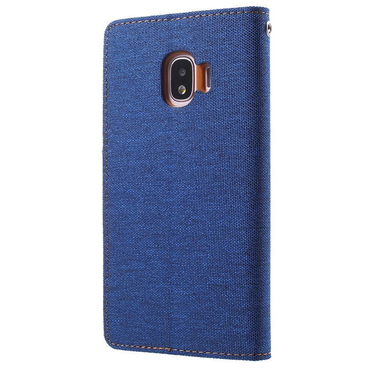 MERCURY GOOSPERY-canvas-Tagebuch-Leder-wallet-Zubehör Cover Für Samsung Galaxy J2 Pro 2018 - Baby Blue-3