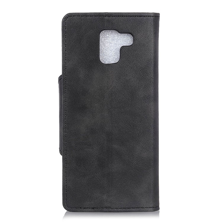 PU Leather Wallet Stand Mobile Phone Cover for Samsung Galaxy J6 (2018) - Black-3