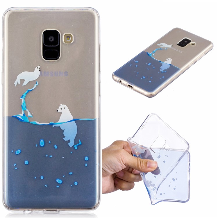 Pattern Printing IMD TPU Back Case for Samsung Galaxy S9 SM-G960 - Sea Lion and Fur Seal-1