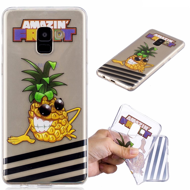 Pattern Printing IMD TPU Protection Mobile Phone Shell for Samsung Galaxy S9 SM-G960 - Pineapple-1