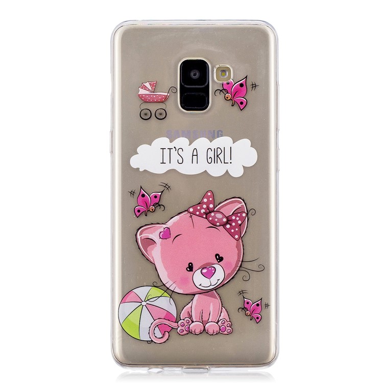 Pattern Printing IMD TPU Back Phone Shell for Samsung Galaxy S9 SM-G960 - IT'S A GIRL-2