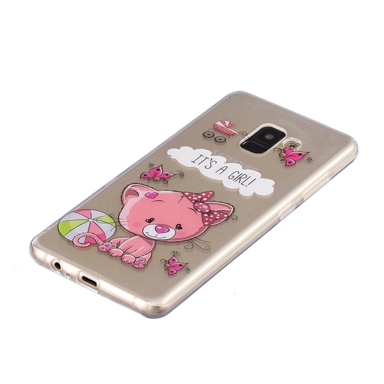 Pattern Printing IMD TPU Back Phone Shell for Samsung Galaxy S9 SM-G960 - IT'S A GIRL-3
